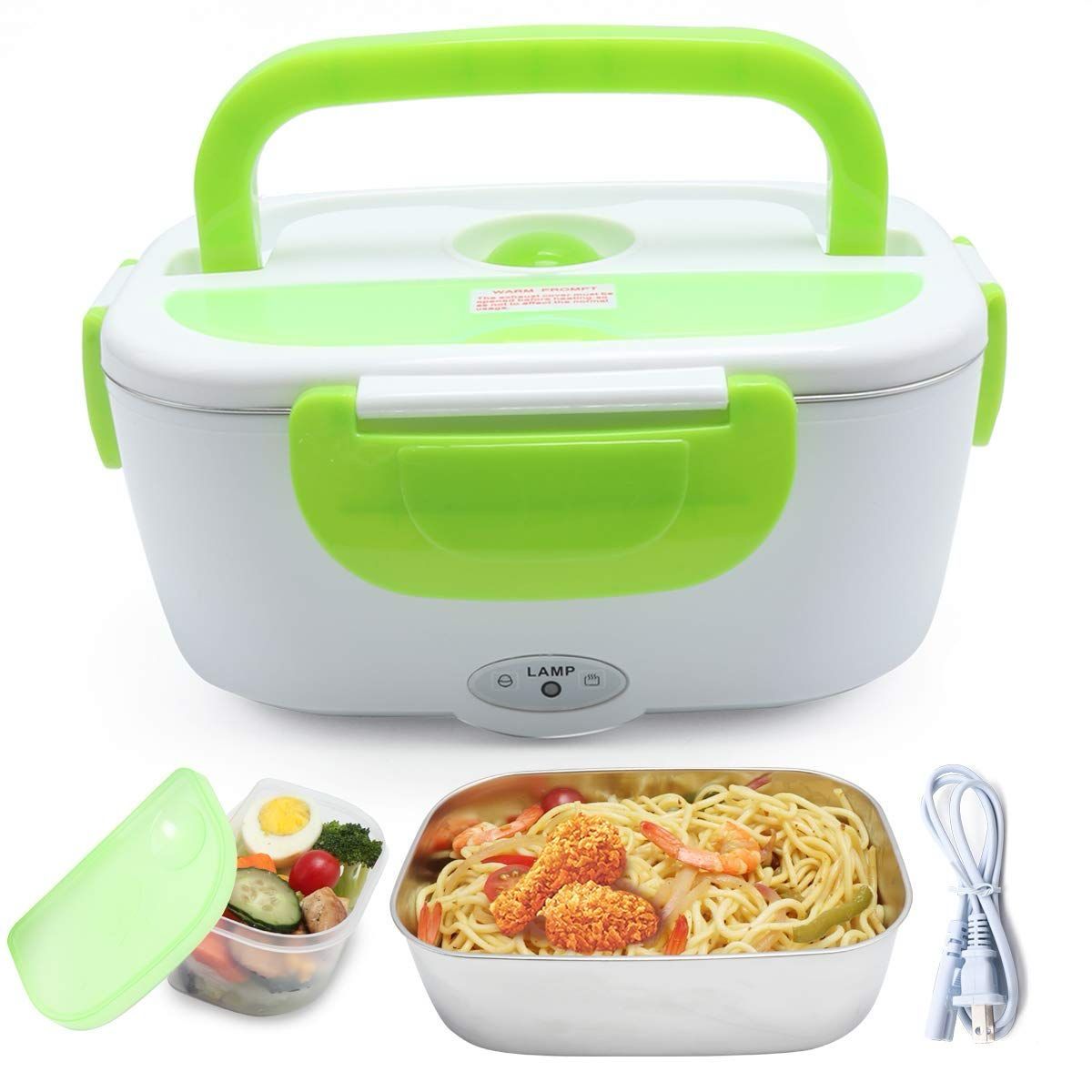 Lonchera Eléctrica Portátil 2 en 1 – Calienta tu comida en donde estés