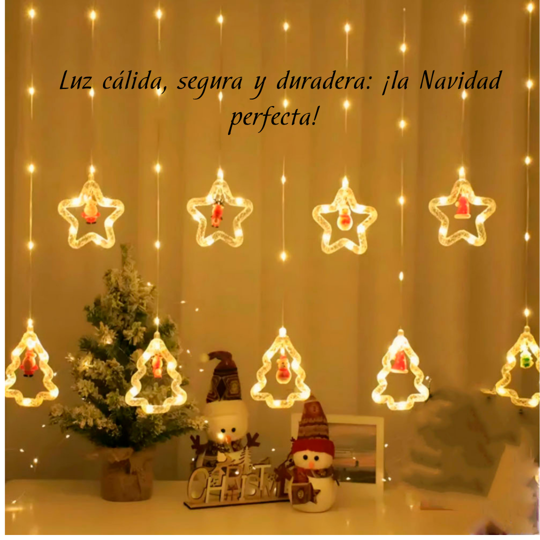 LumiFest – Cortina de Luces LED Navideñas Multicolor