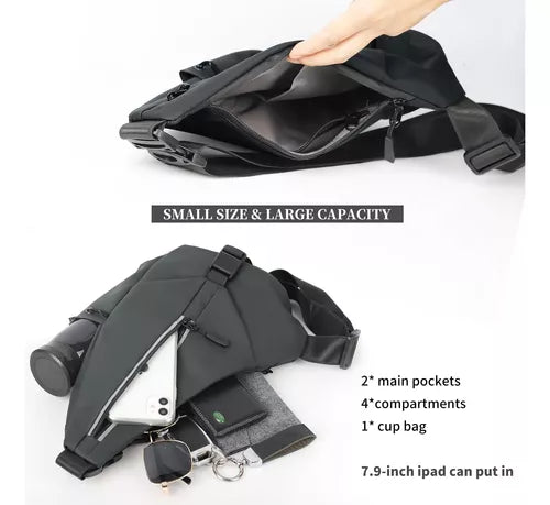 Bolso de hombro para hombre antirobo impermeable - “Protege lo que más importa, sin perder elegancia.”