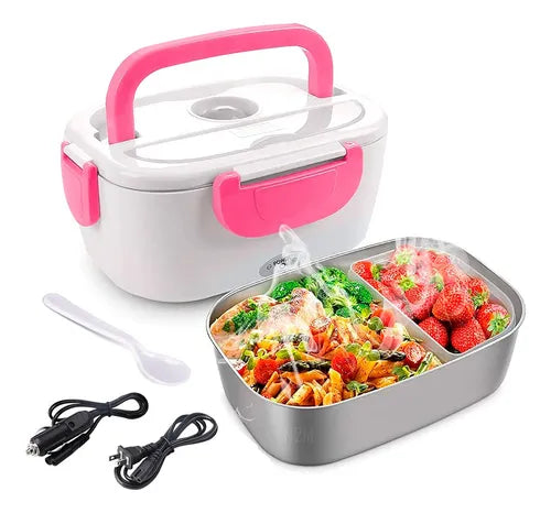 Lonchera Eléctrica Portátil 2 en 1 – Calienta tu comida en donde estés