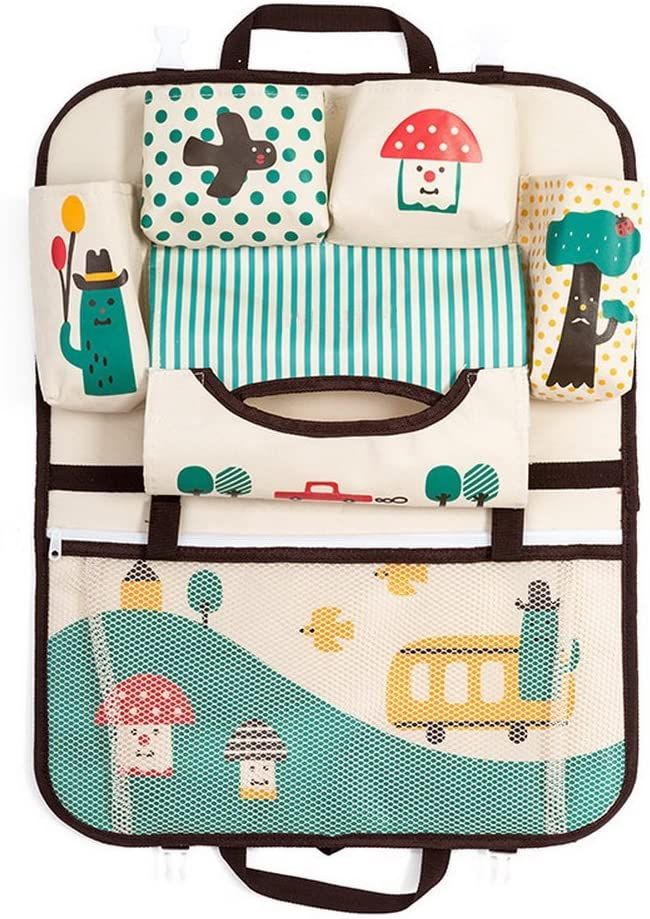 ORGANIZADOR PLEGABLE PARA RESPALDO DE ASIENTO DE CARRO